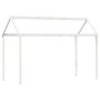 Cama alta escalera y techo madera maciza pino blanca 80x200 cm de , Camas y somieres - Ref: Foro24-3282147, Precio: 244,29 €,...