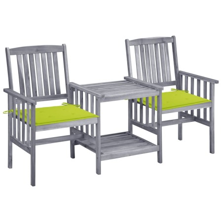 Sillas de jardín con mesita y cojines madera maciza acacia de , Conjuntos de jardín - Ref: Foro24-3061313, Precio: 163,00 €, ...