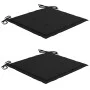 Set de bistró 3 pzas con cojines negros madera maciza de teca de , Conjuntos de jardín - Ref: Foro24-3063232, Precio: 203,24 ...