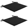 Set de bistró 3 pzas con cojines negros madera maciza de teca de , Conjuntos de jardín - Ref: Foro24-3063232, Precio: 195,84 ...