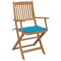 Sillas de jardín plegables 6 uds y cojines madera maciza acacia de , Sillas de jardín - Ref: Foro24-3065471, Precio: 382,72 €...