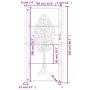 Puerta de jardín acero corten diseño árbol 105x205 cm de , Puertas de jardín - Ref: Foro24-153165, Precio: 266,59 €, Descuent...