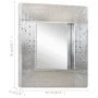 Espejo aviador de metal 50x50 cm de vidaXL, Espejos - Ref: Foro24-320636, Precio: 62,25 €, Descuento: %
