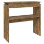 Mesa consola madera contrachapada roble ahumado 80x30x80 cm de , Mesas auxiliares - Ref: Foro24-815216, Precio: 39,02 €, Desc...