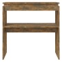 Mesa consola madera contrachapada roble ahumado 80x30x80 cm de , Mesas auxiliares - Ref: Foro24-815216, Precio: 39,02 €, Desc...