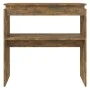 Mesa consola madera contrachapada roble ahumado 80x30x80 cm de , Mesas auxiliares - Ref: Foro24-815216, Precio: 38,51 €, Desc...