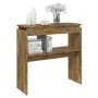 Mesa consola madera contrachapada roble ahumado 80x30x80 cm de , Mesas auxiliares - Ref: Foro24-815216, Precio: 38,51 €, Desc...