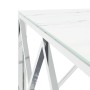 Mesa de centro acero inoxidable y vidrio plateado 80x80x40 cm de , Mesas de centro - Ref: Foro24-349971, Precio: 188,20 €, De...