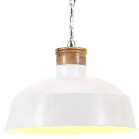 Lámpara colgante industrial 42 cm blanca E27 de vidaXL, Lámparas - Ref: Foro24-320833, Precio: 48,18 €, Descuento: %