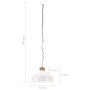 Lámpara colgante industrial 42 cm blanca E27 de vidaXL, Lámparas - Ref: Foro24-320833, Precio: 48,57 €, Descuento: %
