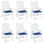 Cojines de silla de jardín 6 uds tela Oxford azul 40x40x3 cm de , Cojines para sillas y sofás - Ref: Foro24-314025, Precio: 4...