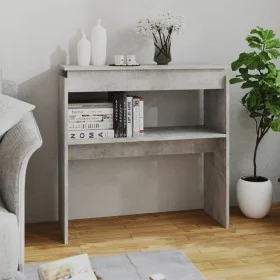 Mesa consola madera de ingeniería gris 80x30x80 cm de , Mesas auxiliares - Ref: Foro24-808318, Precio: 40,80 €, Descuento: %