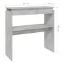 Mesa consola madera de ingeniería gris 80x30x80 cm de , Mesas auxiliares - Ref: Foro24-808318, Precio: 40,80 €, Descuento: %