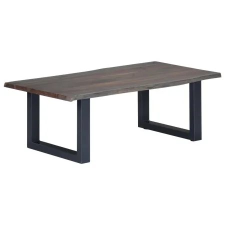 Gray solid acacia natural edge coffee table 115x60x40 cm by , Coffee table - Ref: Foro24-247829, Price: 150,58 €, Discount: %
