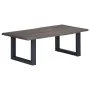 Gray solid acacia natural edge coffee table 115x60x40 cm by , Coffee table - Ref: Foro24-247829, Price: 150,58 €, Discount: %