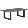 Gray solid acacia natural edge coffee table 115x60x40 cm by , Coffee table - Ref: Foro24-247829, Price: 150,58 €, Discount: %