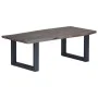 Gray solid acacia natural edge coffee table 115x60x40 cm by , Coffee table - Ref: Foro24-247829, Price: 150,58 €, Discount: %