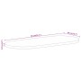 Tablero de mesa ovalado madera maciza de mango 90x40x3,8 cm de , Tableros para mesas - Ref: Foro24-370133, Precio: 56,58 €, D...