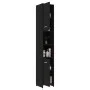 Armario baño madera contrachapada negro brillo 30x30x183,5 cm de vidaXL, Muebles de baño - Ref: Foro24-802598, Precio: 68,09 ...