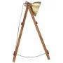 Lámpara de pie 3 pzas madera maciza de mango latón E27 de vidaXL, Lámparas - Ref: Foro24-320592, Precio: 203,16 €, Descuento: %