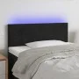 Kopfteil aus schwarzem Samt mit LED 100x5x78/88 cm von , Kopf- und Fußteile - Ref: Foro24-3121376, Preis: 52,07 €, Rabatt: %