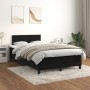 Cama box spring con colchón terciopelo negro 120x200 cm de , Camas y somieres - Ref: Foro24-3141175, Precio: 367,67 €, Descue...