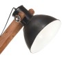 Lámpara de pie madera maciza de mango negro E27 de vidaXL, Lámparas - Ref: Foro24-320581, Precio: 127,73 €, Descuento: %