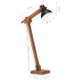 Lámpara de pie madera maciza de mango negro E27 de vidaXL, Lámparas - Ref: Foro24-320581, Precio: 127,73 €, Descuento: %