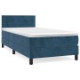 Cama box spring con colchón terciopelo azul oscuro 80x200 cm de , Camas y somieres - Ref: Foro24-3141333, Precio: 260,20 €, D...