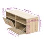 Mueble de TV madera de ingeniería roble 95x35x36 cm en Muebles TV | Comprar online en Foru.es
