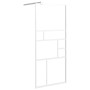 Mampara de ducha accesible vidrio ESG blanco 90x195 cm de , Paredes y mamparas de ducha - Ref: Foro24-151869, Precio: 143,74 ...