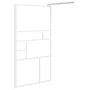 Barrierefreie Duschabtrennung aus weißem ESG-Glas 90x195 cm von , Duschwände und Duschwände - Ref: Foro24-151869, Preis: 151,...