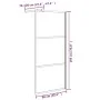 Mampara ducha vidrio esmerilado diseño piedras negro 90x195 cm by , Shower walls and screens - Ref: Foro24-151881, Price: 163...