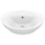 Lavabo lujoso con rebosadero cerámica blanco mate 58,5x39 cm de vidaXL, Lavabos - Ref: Foro24-146932, Precio: 102,45 €, Descu...