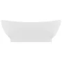 Lavabo lujoso con rebosadero cerámica blanco mate 58,5x39 cm de vidaXL, Lavabos - Ref: Foro24-146932, Precio: 100,66 €, Descu...