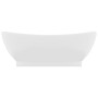 Lavabo lujoso con rebosadero cerámica blanco mate 58,5x39 cm de vidaXL, Lavabos - Ref: Foro24-146932, Precio: 102,45 €, Descu...