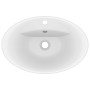 Lavabo lujoso con rebosadero cerámica blanco mate 58,5x39 cm de vidaXL, Lavabos - Ref: Foro24-146932, Precio: 102,45 €, Descu...