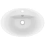 Luxurious washbasin with matte white ceramic overflow 58.5x39 cm by vidaXL, Sinks - Ref: Foro24-146932, Price: 100,66 €, Disc...