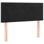Cabecero con LED de terciopelo negro 100x5x78/88 cm de , Cabeceros y pies de cama - Ref: Foro24-3121796, Precio: 39,40 €, Des...