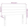 Cabecero con LED de terciopelo negro 100x5x78/88 cm de , Cabeceros y pies de cama - Ref: Foro24-3121796, Precio: 39,40 €, Des...