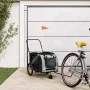 Bicycle pet trailer, iron frame, Oxford fabric in gray and black. by , pet strollers - Ref: Foro24-93902, Price: 117,42 €, Di...