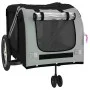 Bicycle pet trailer, iron frame, Oxford fabric in gray and black. by , pet strollers - Ref: Foro24-93902, Price: 117,42 €, Di...