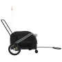 Bicycle pet trailer, iron frame, Oxford fabric in gray and black. by , pet strollers - Ref: Foro24-93902, Price: 117,42 €, Di...