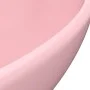 Lavabo de lujo ovalado cerámica rosa mate 40x33 cm de vidaXL, Lavabos - Ref: Foro24-146922, Precio: 62,34 €, Descuento: %