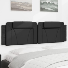 Cabecero de cama acolchado cuero sintético negro 180 cm de , Cabeceros y pies de cama - Ref: Foro24-374804, Precio: 54,44 €, ...