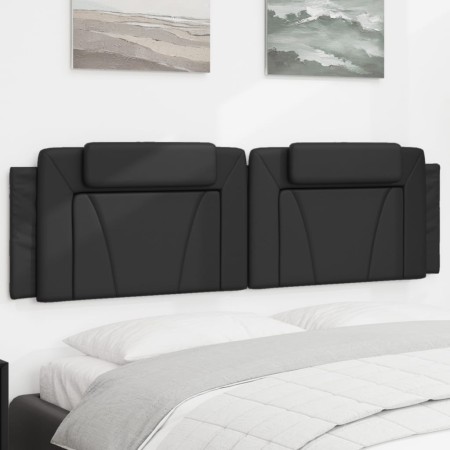 Cabecero de cama acolchado cuero sintético negro 180 cm de , Cabeceros y pies de cama - Ref: Foro24-374804, Precio: 54,44 €, ...