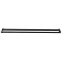 Shower screen with ESG glass shelf and black aluminum 115x195cm by , Shower walls and screens - Ref: Foro24-3185481, Price: 2...