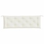 Cojín para banco de jardín tela crema melange 150x50x7 cm de , Cojines para sillas y sofás - Ref: Foro24-4002555, Precio: 32,...