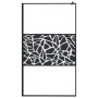Mampara ducha con estante vidrio ESG y aluminio negro 115x195cm de , Paredes y mamparas de ducha - Ref: Foro24-3185484, Preci...