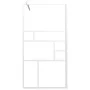 Mampara de ducha accesible vidrio ESG blanco 115x195 cm de , Paredes y mamparas de ducha - Ref: Foro24-151871, Precio: 162,18...
